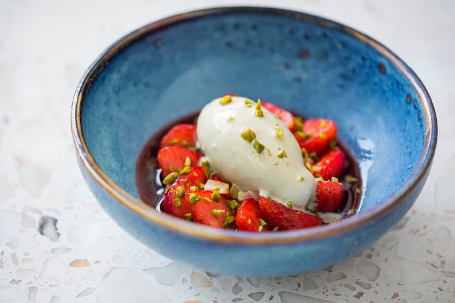 Fragola e pistacchio