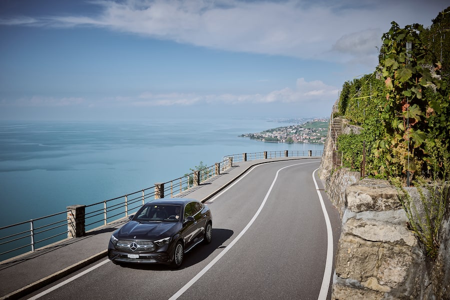 Mercedes Tour mit Guy Ravet entlang des Genfer Sees, am Freitag 15 September 2023 im Epesses. (© Gabriel Monnet)