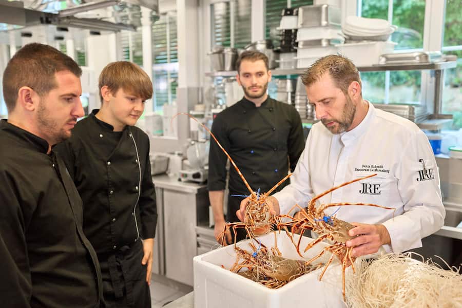 Languste. Bretonische Wochen bei Chef Denis Schmitt, Restaurant Le Murenberg, Bubendorf BL, 04.10.2023, Foto Lucia Hunziker / Ringier Axel Springer Schweiz