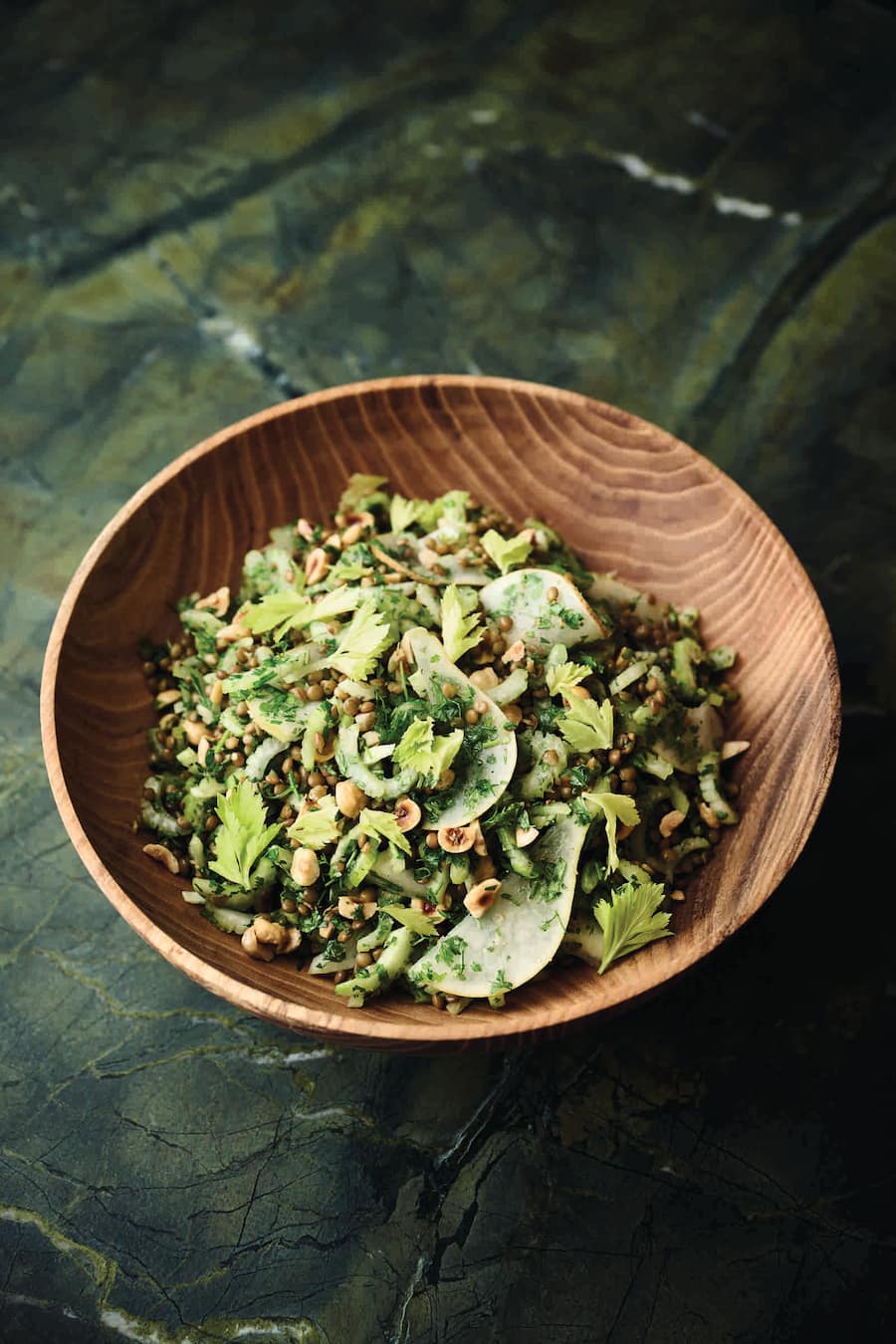 Linsen-Sellerie-Birnensalat