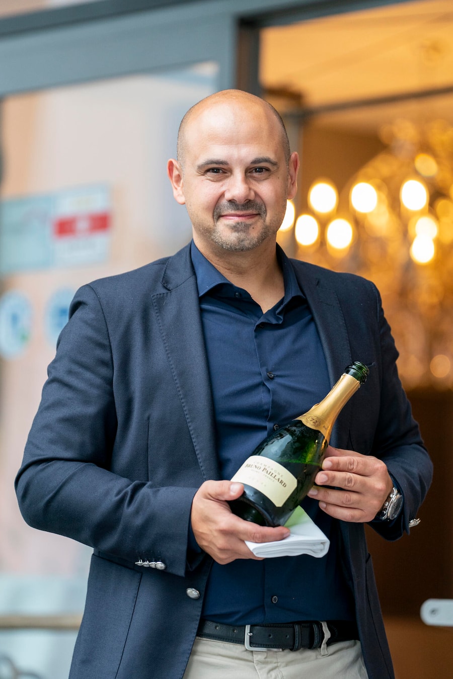 Mercedes Event Wartensee mit Sven Wassmer und Dominik Hartmann, Sommelier Francesco von Martel