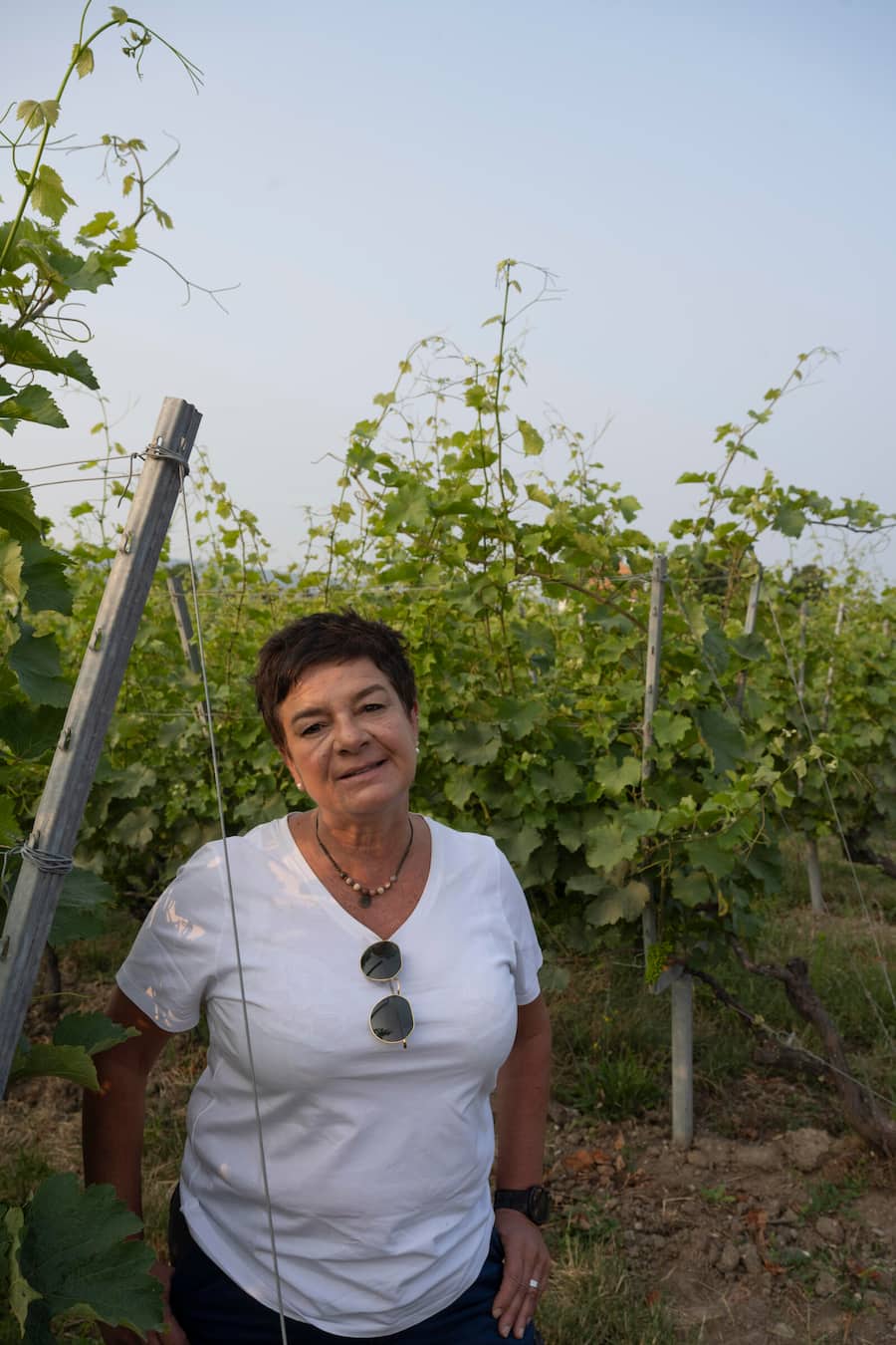 Anik Riedo ist die verantwortliche Ãnologin und überwacht auch die Rebarbeiten