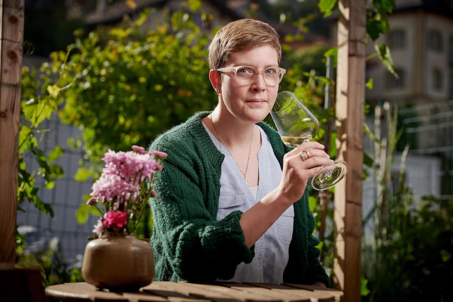 Miège, le 25 mai 2023, Sandrine Caloz, nous présente son Paien / Heida © Sedrik Nemeth