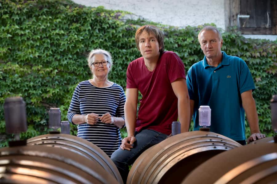 Beatrice, Peter und Ruedi Baumann,Oberhallau, Schaffhausen, Schweiz,Suisse,Svizzera,Switzerland,