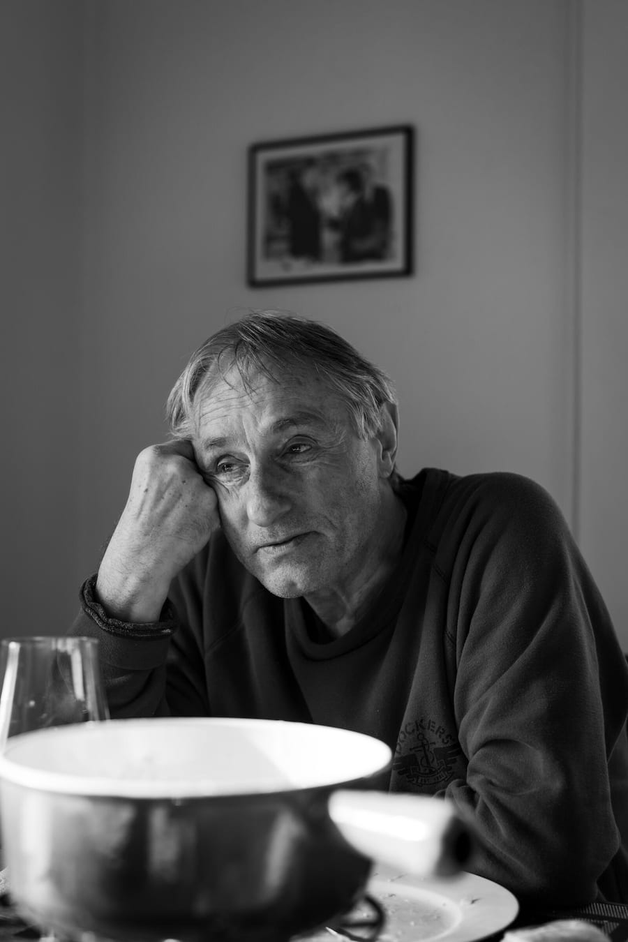 Boeni tranchiert: Fondue von Rolf Beeler, Maître Fromager - Mellingen - November 2023 - Copyright Olivia Pulver