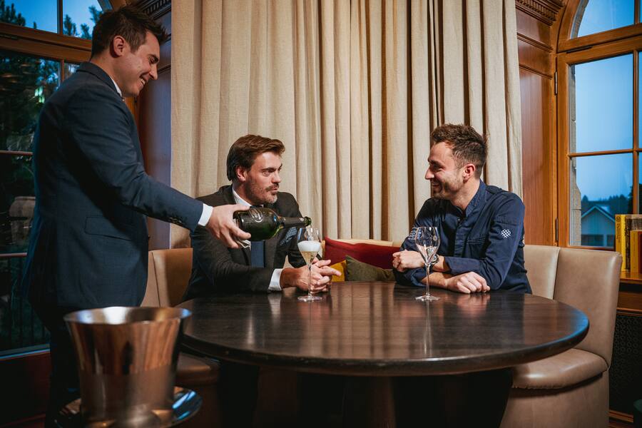 Edouard Cossy - Champagne Laurent-Perrier bei Koch des Jahres Silvio Germann im Restaurant Mammernsberg