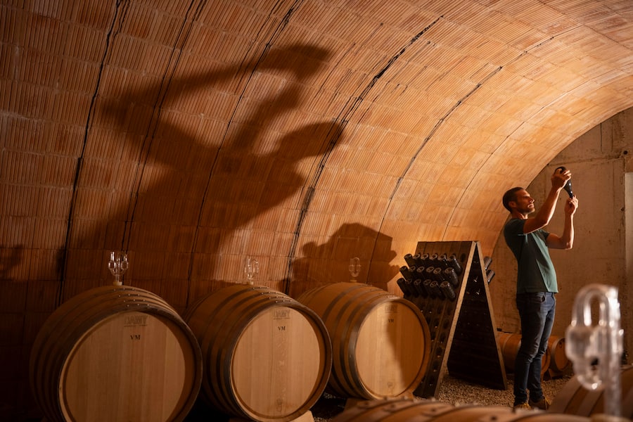 Vincent Gross im Schaumweinkeller