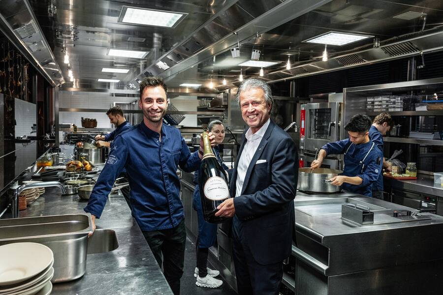 Thomas Schreiner, CEO Laurent Perrier champagne - Champagne Laurent-Perrier bei Koch des Jahres Silvio Germann im Restaurant Mammernsberg
