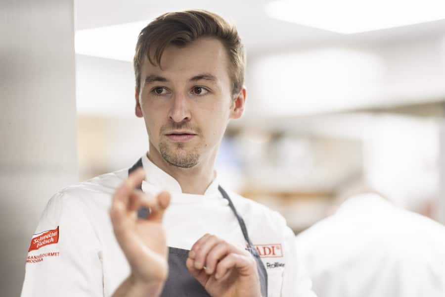 Soirée culinaire Cuisinier d’Or Shaun Rollier Le Pérolles Fribourg 6 novembre 2023