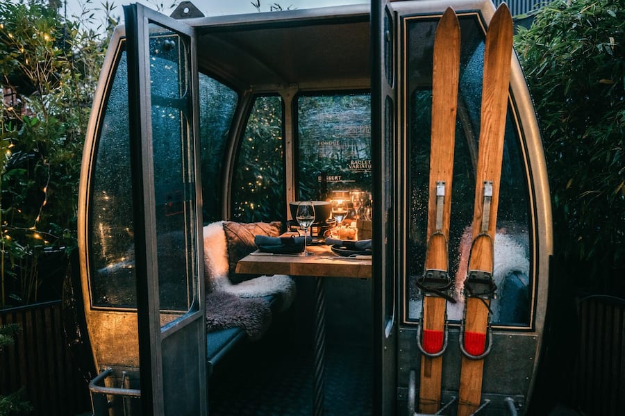 Das Widder Hotel verzaubert mit einem Gondel-Pop-up-Restaurant