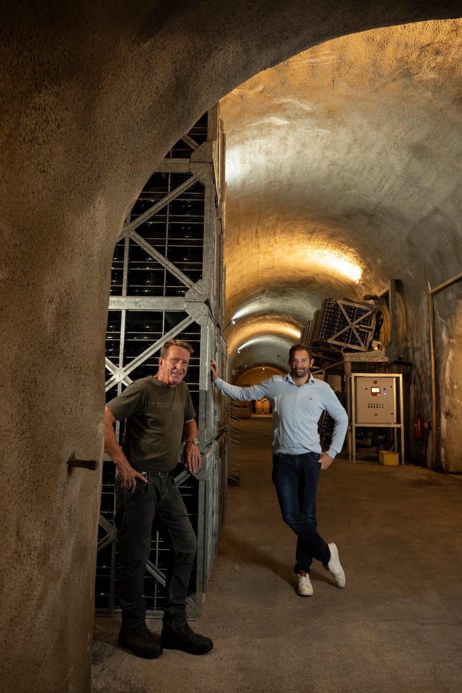 Bruno Geiger, Ãnologe des Hauses seit über 40 Jahre übergibt an Fabio Negri