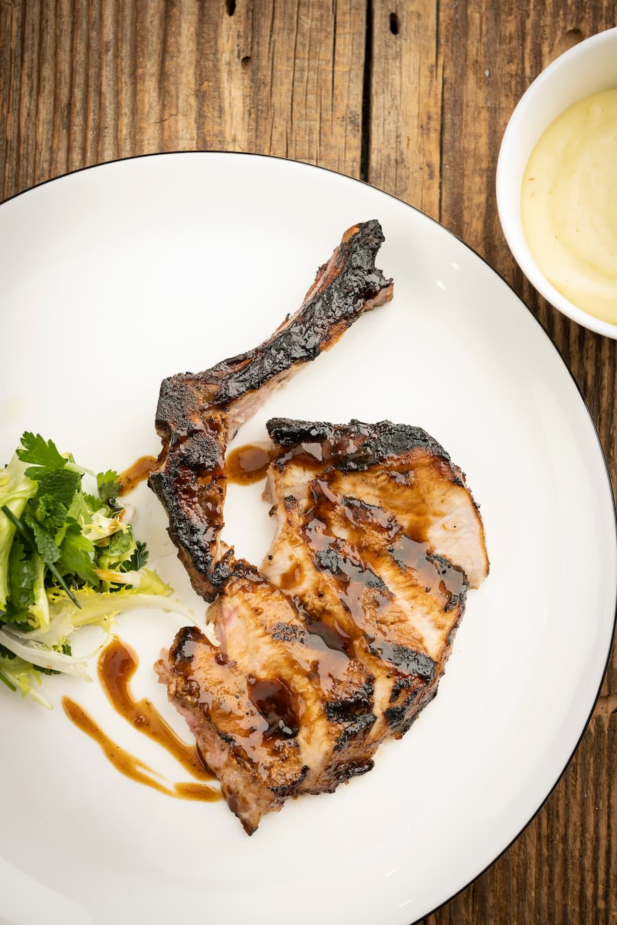 Restaurant l'Ancolie à GryonCôte de porc