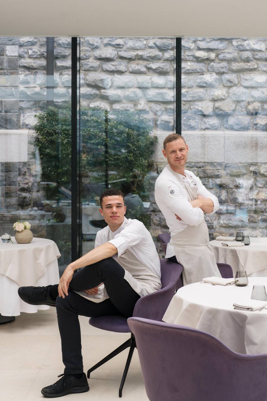 Raul Garcia, Souschef Focus Vitznau mit Chefkoch Patrick Mahler - Park Hotel Vitznau - «Young Chef»-Finalist - 16. August 2023 - Copyright Olivia Pulver