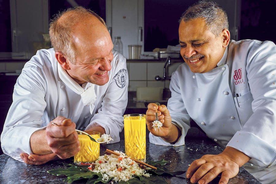 Indische Gerichte. Eine Geschichte für das Gstaad Palace Journal Nr. 08 Franz Faeh, Ravi Bajaj, Gstaad Palace, Gstaad © HO