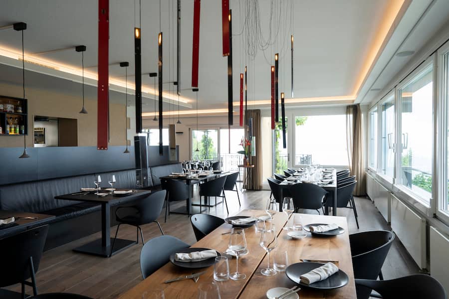 Delphine Morel, Vigneronne, Chardonne, retsaurant Là-haut, in Chardonne