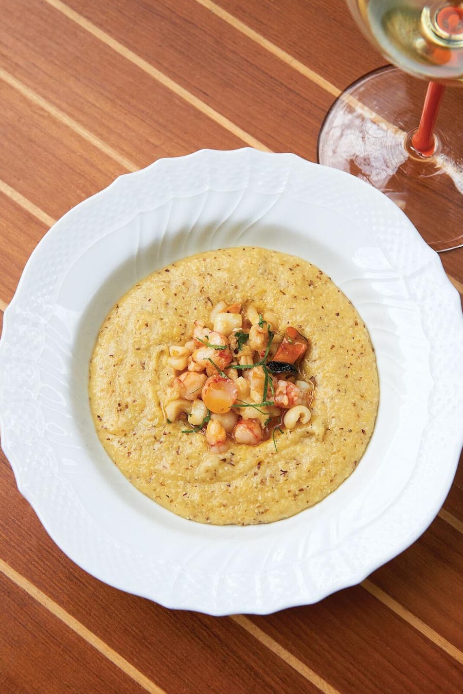 Polenta ai frutti di mare