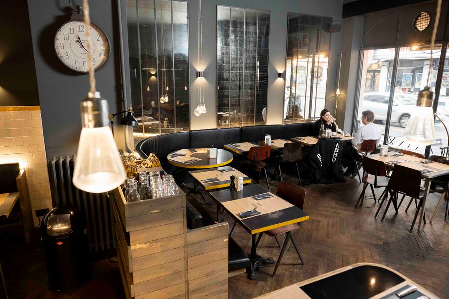 Le restaurant "Marcel" place de Rive à Genève