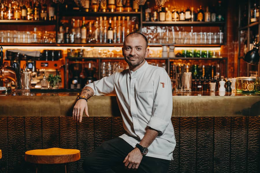 Koch: Davide Cretoni - Bazaar, Cervo - Horugüet Tour - Winter Edition - Taste of Zermatt - Zermatt Tourismus - Januar 2024 - Copyright Olivia Pulver