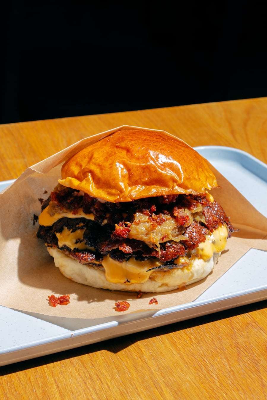 Bunzai Zurich Oklahoma Smash Burger Fried Onion