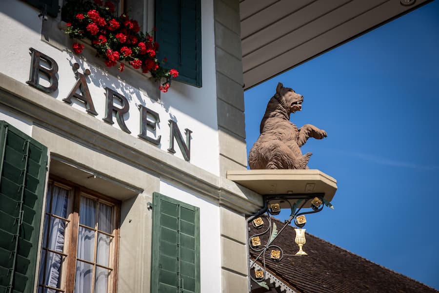 Bären Utzenstorf: Knoblauch lässt das Tier nicht herein.