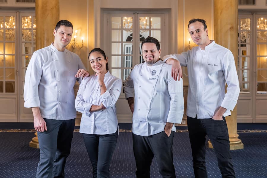 (v.r.n.l.)Â Alessandro Franchi, Nataly Buttgenbach, Marco Veneruso and Alessandro Ferraris.