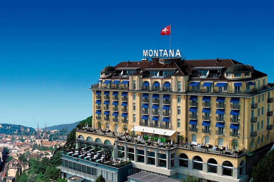 Hotel Montana, Luzern © HO Penthouse Spa Suiten, Scala Restaurant, Terrasse, Art Deco Hotel Montana, Luzern © HO