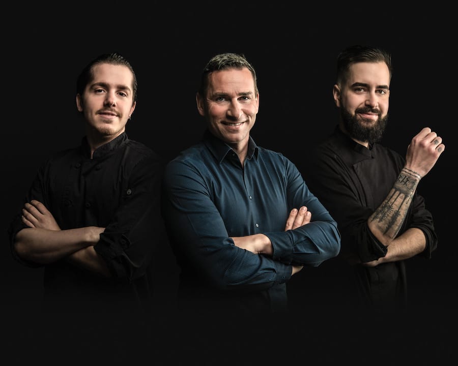 «Sommerlust»-Patron Lorenz Messora mit seinen Chefs Dan Rodriguez Zaugg und Alejandro Polo.