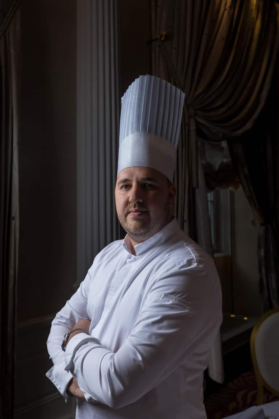 Baur au Lac Küchenchef Maximilian Müller Fotografiert am 12.03.2024