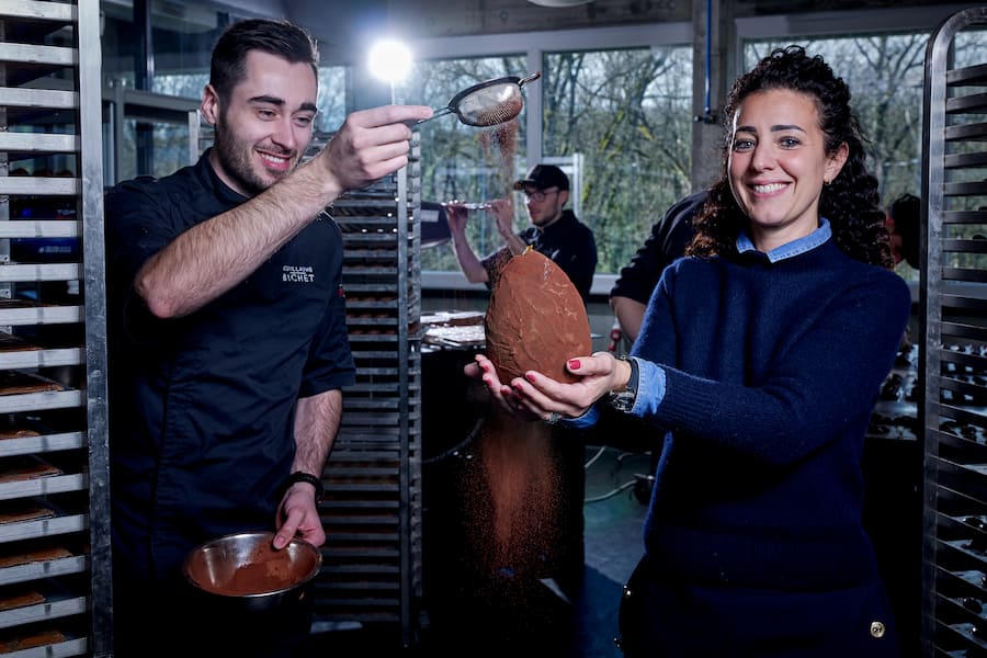 Versoix, le 13 mars 2024,chez Guillaume Bichet, ici Pierre Antoine Vaudran et Elodie Bichet © Sedrik Nemeth