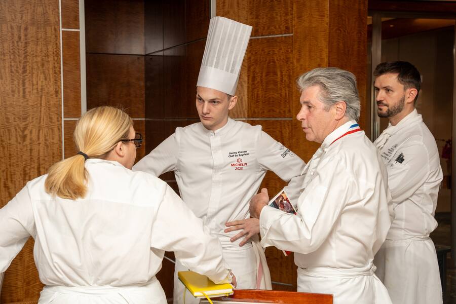 Danny Khezzar Hélène Darroze Bayview Genève quatre mains