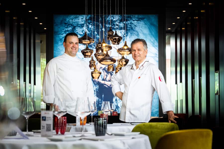 Lugano 2022: Ciani, Chefs Dario Ranza und Loris Meot kochen Dreierlei von der Sau