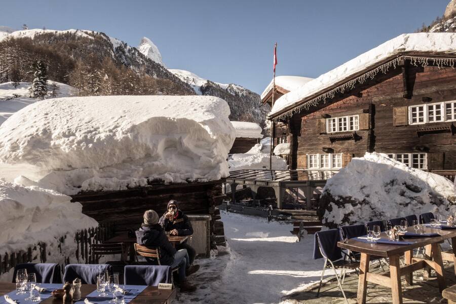 Zum See bei Max und Greti - Aussenansicht Winter Zermatt, 12.2.2018 © Marc Kronig