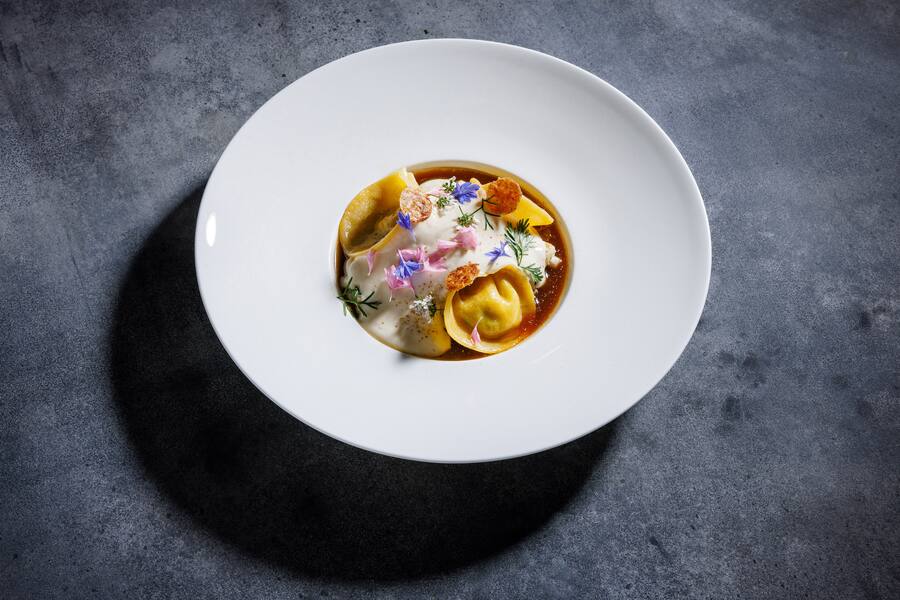 Das Siegergericht! Tortellini, Steinpilze, Sbrinz-Espuma. By Samantha Buholzer, «The Dolder Grand», Zürich