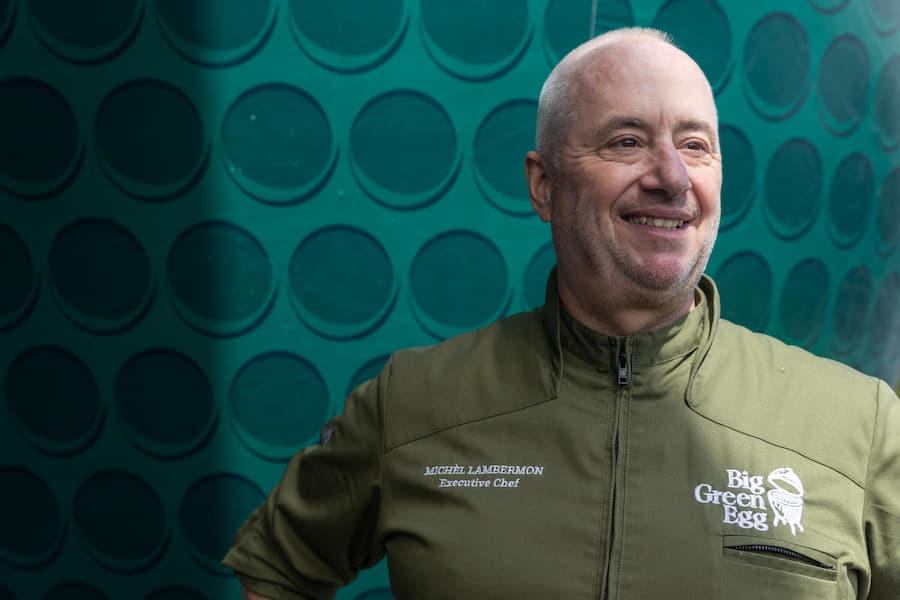 Big Green Egg Flavour Fair Aarau 2024 Executive Chef von BGE Europe Michèl Lambermon Fotografiert am 20.04.2024