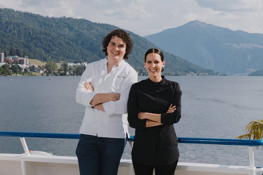 Eine Seefahrt, die ist lustig: Dominic Bürli und Noémie Bernard (r.).