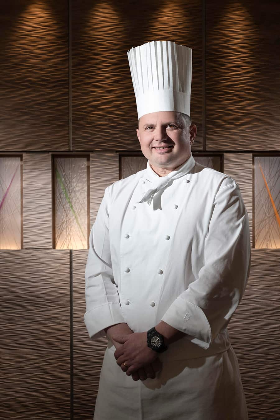 Franck Giovannini, Chef cuisinier du Restaurant de lâHôtel de Ville à Crissier. Lausanne, Crissier, Mars 2019 © Fred Merz | Lundi13