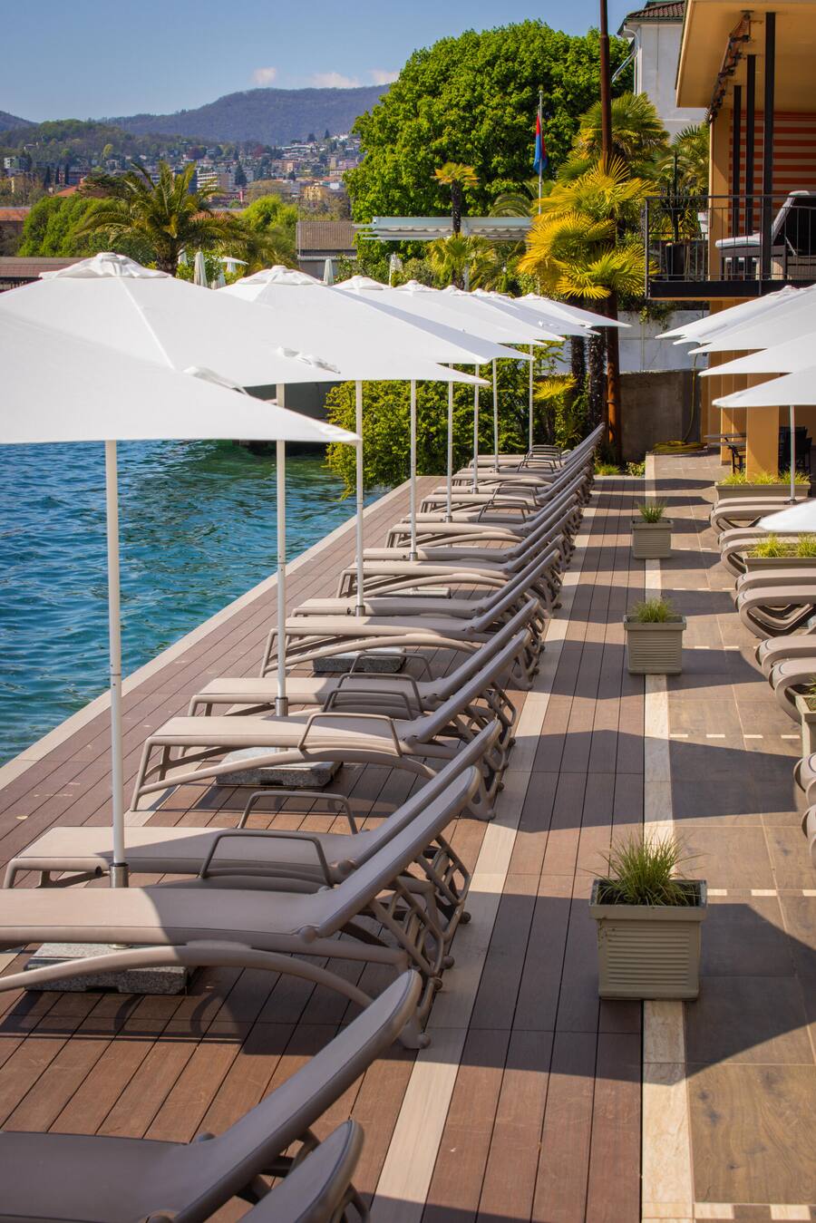 Lido Club - Private Terrasse am See, Grand Hotel Villa Castagnola, Lugano, TI