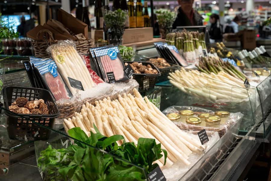 Spargeln von Caspar Ruetz im Jelmoli in Zürich