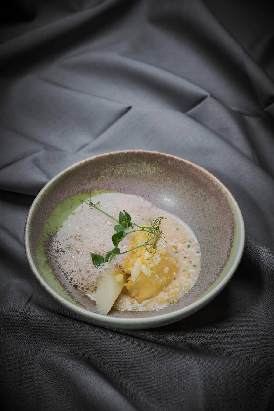 Souper UBS à 4 mains avec Guy Ravet et Lucrèce Lacchio au berceaux des sens à l'EHL, mardi 30 avril 2024 à Lausanne. (© Gabriel Monnet)