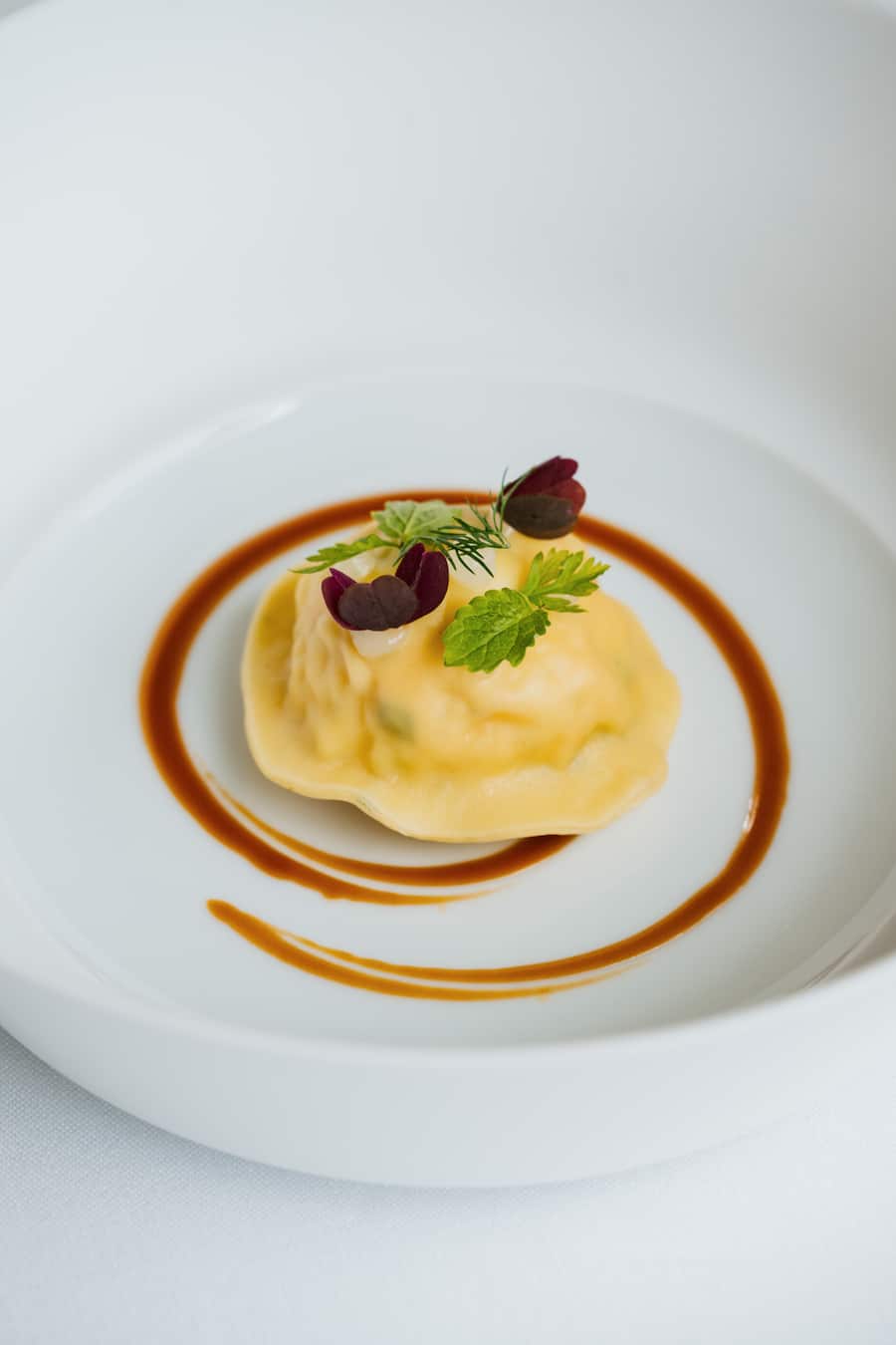 Fourhander mit Gilad Peled & Matt Abé im Mandarin Oriental Luzern - MENU : RAVIOLI - HUMMER - LANGUSTINE -LACHS VVADOUVAN