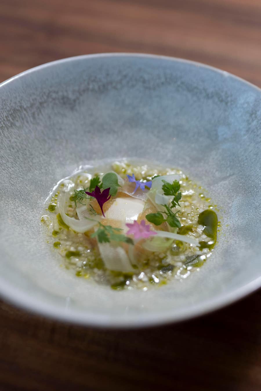 22.05.2024: Basel: GMC Nespresso Dinner bei Pascal Steffen im Restaurant Roots: Sellerie Felchen. © Valeriano Di Domenico