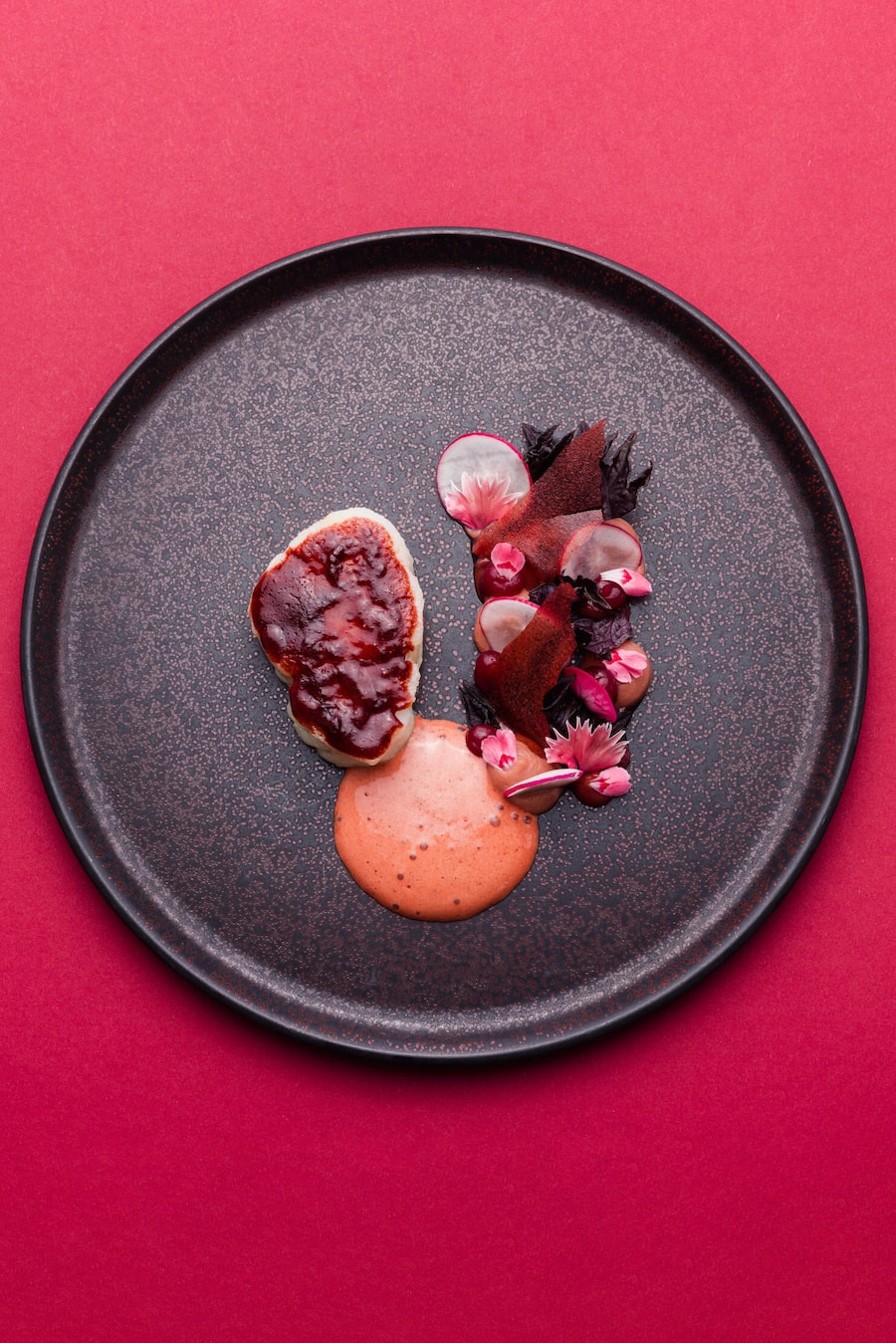 Schottischer Steinbutt mit genialer Shiso-Hollandaise.