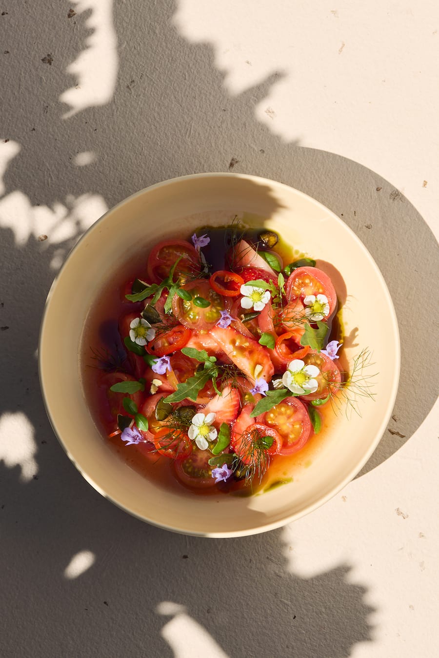 Tomaten Erdbeeren Blooms