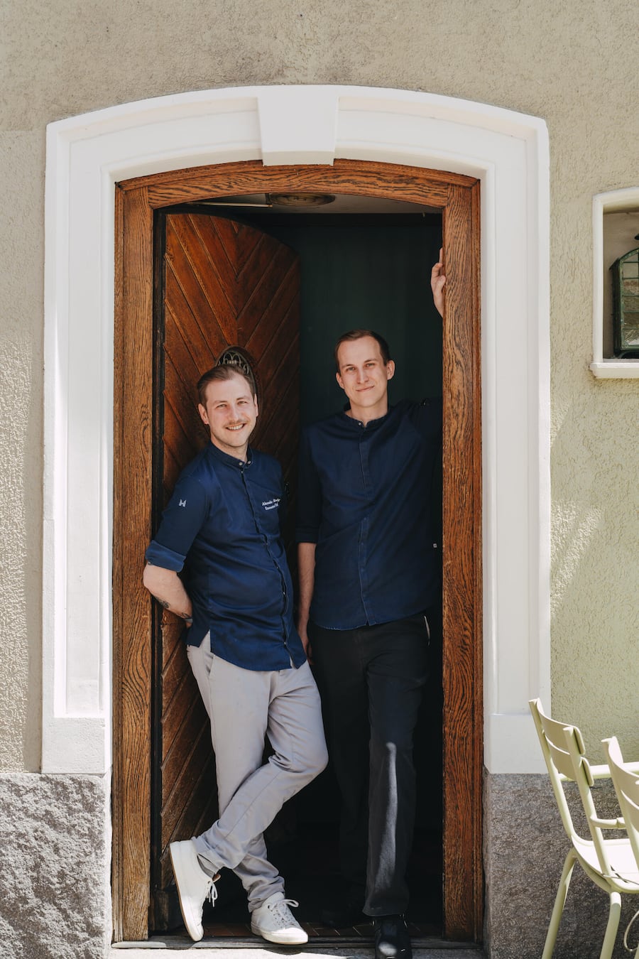 Alex Bindig und Nicolai Pfister, Küchenchef - Restaurant Trübli Winterthur - Juni 2024 - Copyright Olivia Pulver