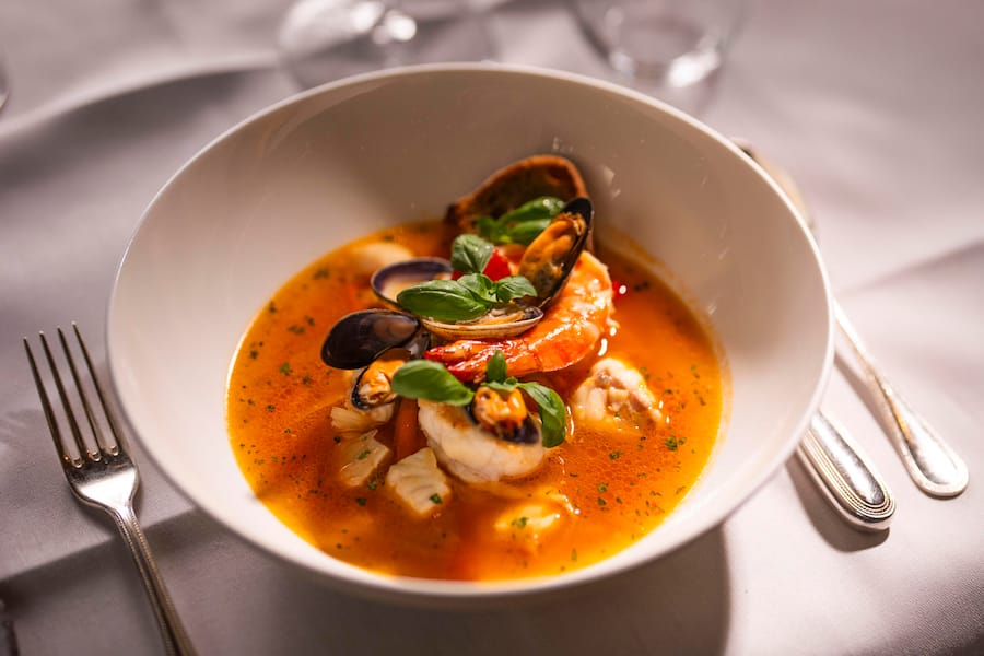 06.06.2024; Zürich: GMC Fratelli Bordone im Ristorante «Ornellaia»; Zuppa di pesce. © Valeriano Di Domenico