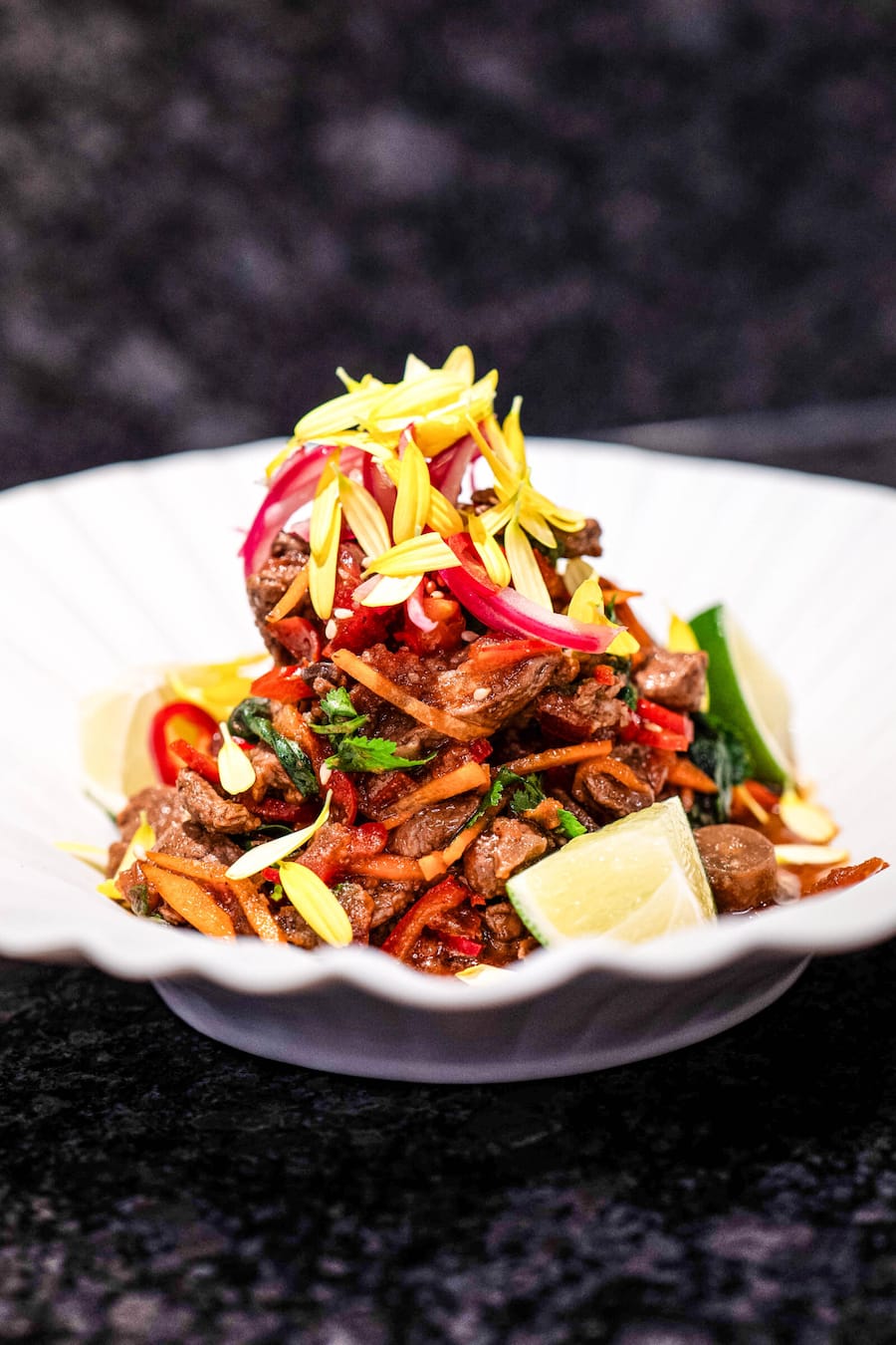 © Marion Fischer Gericht: Thailändischer Rindsfilet Salat | Chili | KorianderÂ