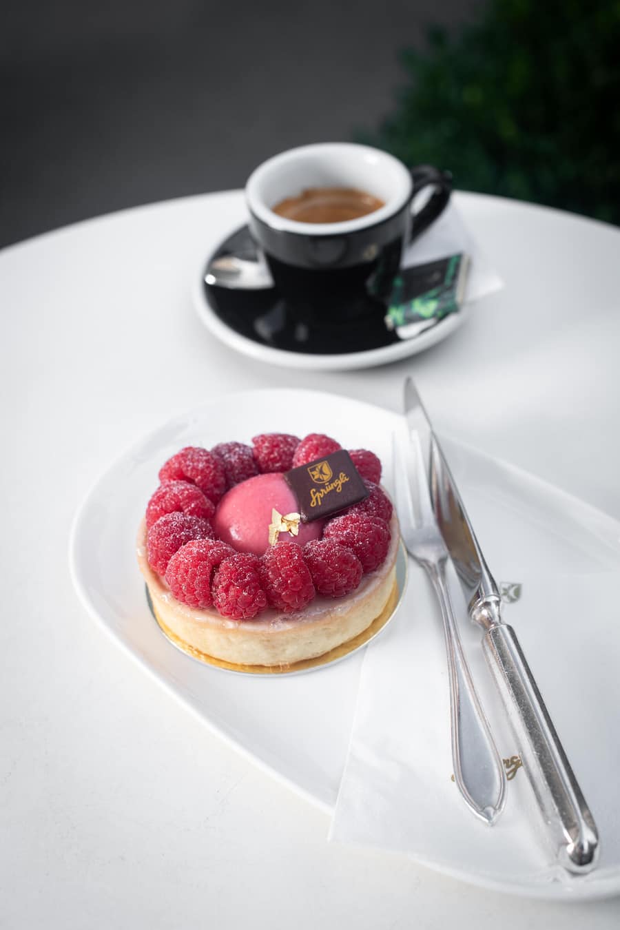 Himbeertörtchen mit Espresso