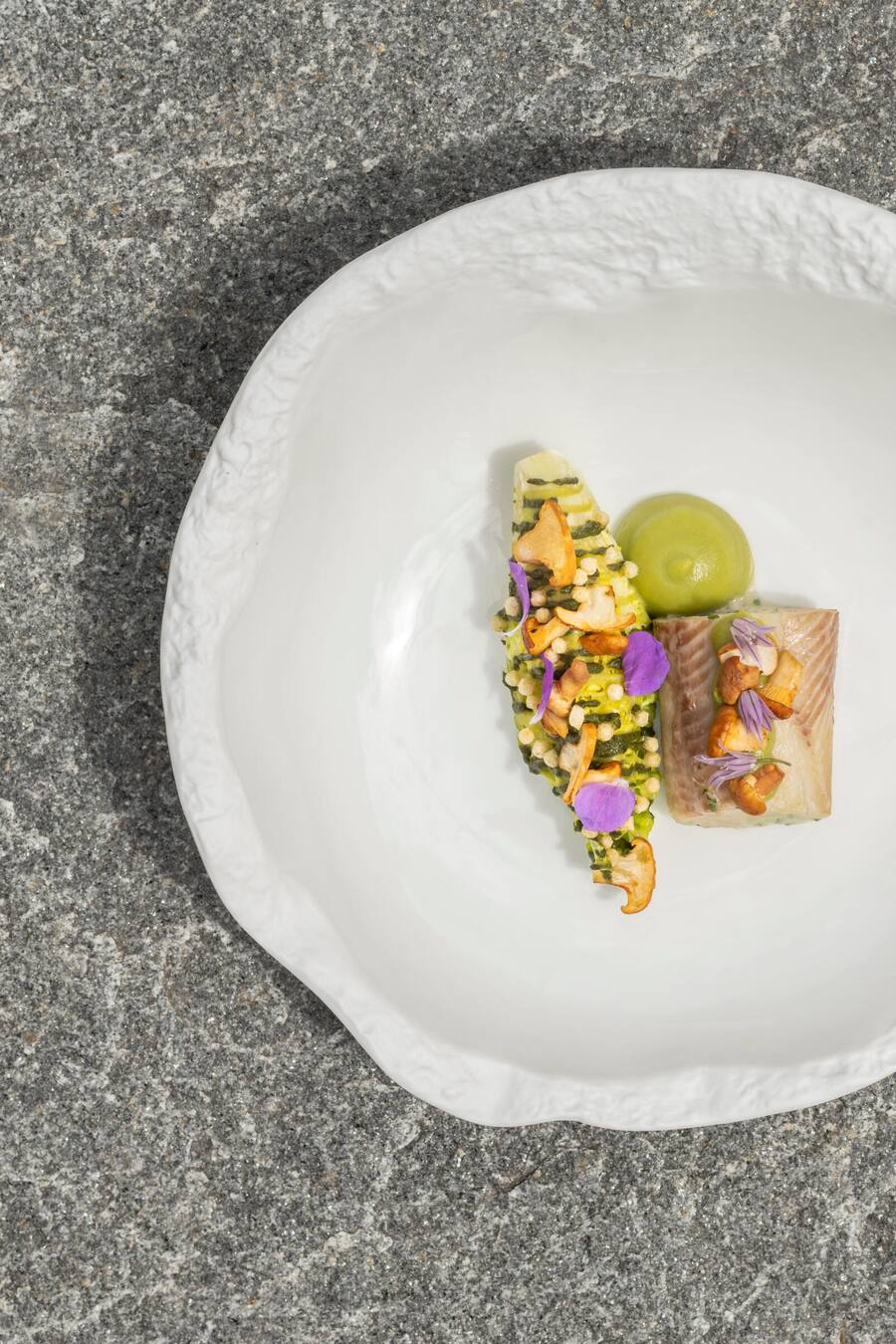 Forelle zero waste Chimichurri-Espuma