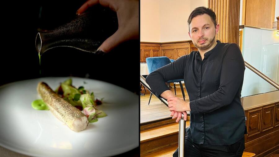 Le sandre et crème d'oseille de Gaëtan Joly