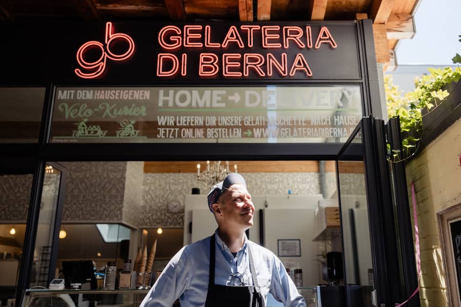Hansmartin Amrhein, Gelateria di Berna, Bern, BE. 08. Juli 2024. Copyright: Roy Matter